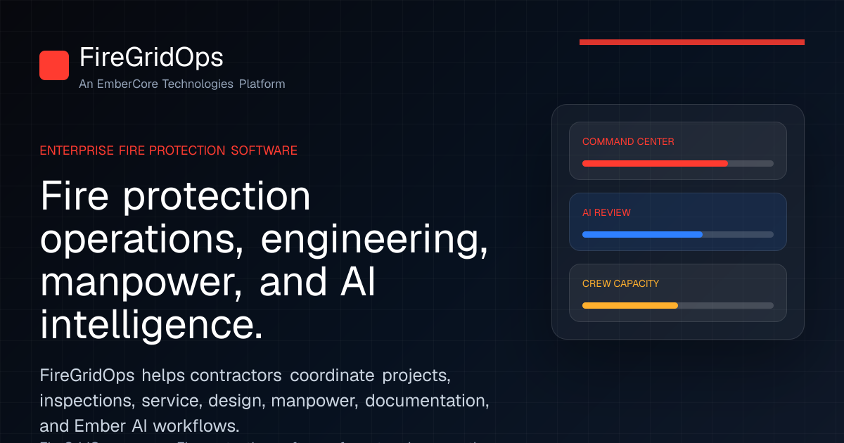 FireGridOps | Fire Protection Software for Operations, Manpower ...